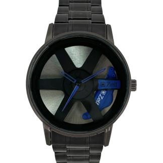 Zeit Análogo Para Caballero Casual Extensible de Metal y Diseño de Neumático