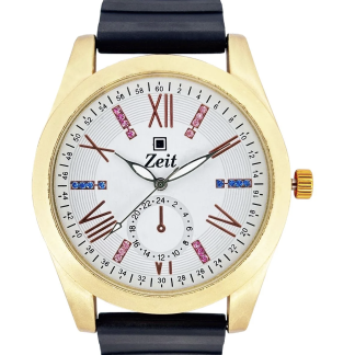 Reloj Zeit Analogo para Dama con Correa de Silicon Color y Caja